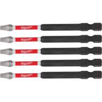 SHOCKWAVE Impact Recess Power Bits, Square, 2 Tip, 3-1/2" Length Trail Hammer and Bolt