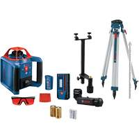 Self-Leveling Horizontal/Vertical Rotary Laser Kit, 670 Nm Trail Hammer and Bolt