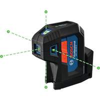 Green-Beam Five-Point Self-Leveling Alignment Laser Trail Hammer and Bolt