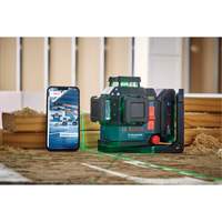 360 Connected Green-Beam Three-Plane Leveling and Alignment Laser Trail Hammer and Bolt