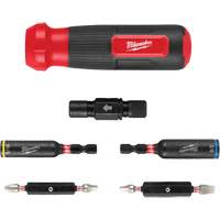 8-IN-1 Multi-Bit & Nut Driver with SHOCKWAVE Impact Duty Bits & Nut Drivers, 8-1/3" L, Cushion Grip Handle Trail Hammer and Bolt