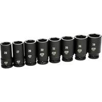 Jeu de douilles SAE &agrave; 6 pans, 8 Mcx, Chocs, Prise de 3/4", Profond Trail Hammer and Bolt
