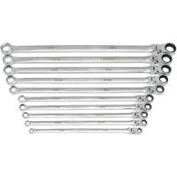 Jeu de cl&eacute;s Gearbox &agrave; t&ecirc;te flexible XL et cannelure universelle 120XP, Cl&eacute; polygonale, 10 morceaux, Imp&eacute;rial Trail Hammer and Bolt
