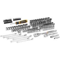 Jeu d'outils manuels pour m&eacute;canicien 90T SAE/m&eacute;trique avec prises 1/4" & 3/8" Trail Hammer and Bolt