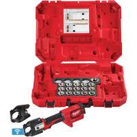 M18 FORCE LOGIC 600 MCM Cu Crimper with 750 MCM Expanded Jaw & Dies Trail Hammer and Bolt