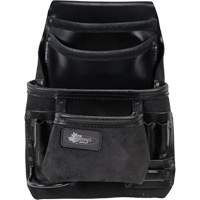 Sac robuste Phantom pour clous et outils, Cuir, 10 pochettes, Noir Trail Hammer and Bolt