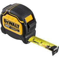 TOUGHSERIES Tape Measure, 35', Imperial Graduations Trail Hammer and Bolt