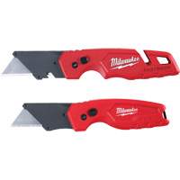 2-Piece FASTBACK Folding Utility Knife Set, Plastic Handle Trail Hammer and Bolt