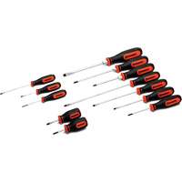 Dual Material Screwdriver Set, 12 Pcs. Trail Hammer and Bolt