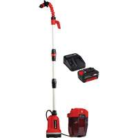Cordless Clean Water Rain Barrel Pump with 4Ah Battery & Charger Starter Kit, 18 V, 792.5 GPH Trail Hammer and Bolt