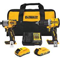 Ensemble de perceuse-visseuse sans fil et sans balais de premi&egrave;re qualit&eacute; XR, 20 V Trail Hammer and Bolt