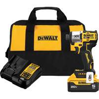 XR&reg; 3-Speed Brushless Cordless Impact Driver Kit, 20 V, 1/4" Socket Trail Hammer and Bolt