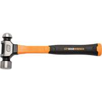 Ball Pein Hammer, 32 oz. Head Weight, Plain/Polished Face, Fibreglass Handle Trail Hammer and Bolt