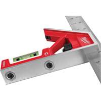Magnetic Combination Square, 12" L, Stainless Steel, Plain Trail Hammer and Bolt