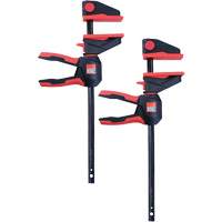 Ensemble de serre-joints &agrave; g&acirc;chette pour barres &agrave; une main avec poign&eacute;e rotative &agrave; 360°, 12" (304,8 mm) Trail Hammer and Bolt
