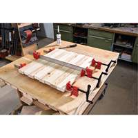 Serre-joint &agrave; barre d'acier &agrave; profil en I robuste, 36" (914,4 mm) capacit&eacute;, 2" (50,8 mm) profondeur Trail Hammer and Bolt