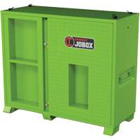 Armoire ventil&eacute;e pour le rangement d'&eacute;PI sur place, Acier, Vert lime haute visibilit&eacute; Trail Hammer and Bolt
