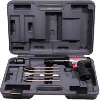 Heavy-Duty Air Hammer with Chisels, 21.8 CFM, 1/4" NPT, 2600 BPM, 3/4" x 3-3/4" (0.0mm x 0.0mm) Trail Hammer and Bolt