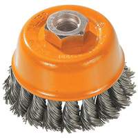Brosse &agrave; fils nou&eacute;s torsad&eacute;s, 3" dia. x M10x1,5 arbre Trail Hammer and Bolt