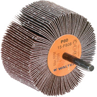 Flap Wheels-Coolcut Flap Wheels, Aluminum Oxide, 80 Grit, 3" x 1-1/2" x 1/4" Trail Hammer and Bolt