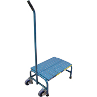 Escabeaux roulants Tilt-N-Roll, 1 marche(s), 16" l x 29" la x 12" h, Capacit&eacute; 300 lb Trail Hammer and Bolt