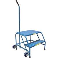 Escabeaux roulants Tilt-N-Roll, 2 marche(s), 24" l x 29" la x 19" h, Capacit&eacute; 300 lb Trail Hammer and Bolt