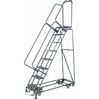 All Directional Ladders, 6 Steps, 24" Step Width, 60" Platform Height, Steel Trail Hammer and Bolt
