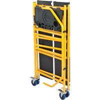 Jobsite Series 4' Safety Rail & Tool Shelf Scaffold Kit, Steel Frame, 49-1/2" D x 57-3/4" H Trail Hammer and Bolt