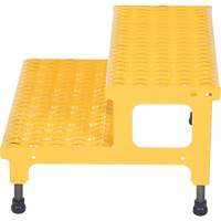 Adjustable Step-Mate Stand, 2 Step(s), 23-13/16" W x 22-7/8" L x 15-1/4" H, 500 lbs. Capacity Trail Hammer and Bolt