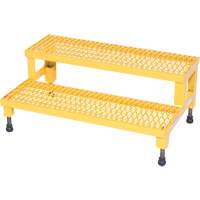 Adjustable Step-Mate Stand, 2 Step(s), 36-3/16" W x 22-7/8" L x 15-1/4" H, 500 lbs. Capacity Trail Hammer and Bolt