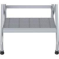 Aluminum Step Stand, 2 Step(s), 22-13/16" W x 24-9/16" L x 20" H, 500 lbs. Capacity Trail Hammer and Bolt