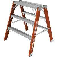 Buildman™ Step-up Workbench, 3' H x 34.75" W x 33.25" D, 300 lbs. Capacity, Fibreglass VD700 | Trail Hammer and Bolt