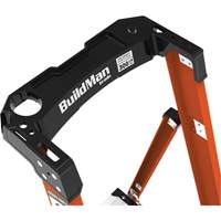 Safespace Platform Step Ladder, 12', 300 lbs. Cap. Trail Hammer and Bolt