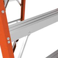 Safespace Platform Step Ladder, 12', 300 lbs. Cap. Trail Hammer and Bolt