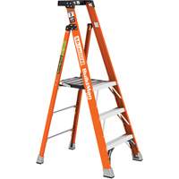 Safespace Platform Step Ladder, 3', 300 lbs. Cap. Trail Hammer and Bolt