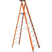 Safespace Platform Step Ladder, 8', 300 lbs. Cap. Trail Hammer and Bolt