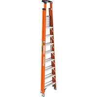 Safespace Platform Step Ladder, 8', 300 lbs. Cap. Trail Hammer and Bolt