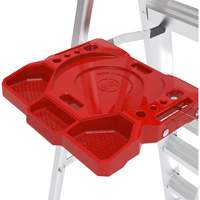 Step Ladder with Paint Tray, 6', Aluminum, 200 lbs. Capacity, Type 3 Trail Hammer and Bolt