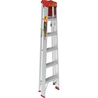 Step Ladder with Paint Tray, 6', Aluminum, 200 lbs. Capacity, Type 3 Trail Hammer and Bolt