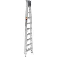 Step Ladder with Paint Tray, 10', Aluminum, 225 lbs. Capacity, Type 2 Trail Hammer and Bolt