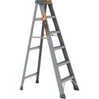Step Ladder, 6', Fibreglass, 225 lbs. Capacity, Type 2 Trail Hammer and Bolt
