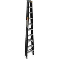 Step Ladder, 10', Fibreglass, 250 lbs. Capacity, Type 1 Trail Hammer and Bolt