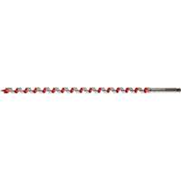 Ship Auger Drill Bit, 11/16" Diameter, 15" Flute, 7/16" Hex Shank Trail Hammer and Bolt