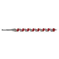 Ship Auger Drill Bit, 1-1/8" Diameter, 15" Flute, 7/16" Hex Shank Trail Hammer and Bolt