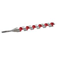 Ship Auger Drill Bit, 1-1/2" Diameter, 15" Flute, 7/16" Hex Shank Trail Hammer and Bolt