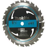 Lame de scie circulaire pour charpente &agrave; pointes au carbure, 8-1/4", 24 dents, Pour Bois Trail Hammer and Bolt