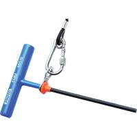 Hex Key - Metric, Hex End, 2.5 mm x 6" L, T Handle Trail Hammer and Bolt