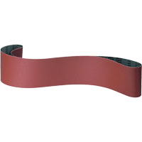 Cloth Belt, 4" W x 36" L, Aluminum Oxide, 80 Grit Trail Hammer and Bolt