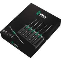 Micro Series Screwdriver Set with Rack, 6 Pcs. Trail Hammer and Bolt