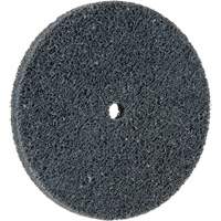 Meule homog&egrave;ne &agrave; faible densit&eacute; de s&eacute;rie 500 Standard Abrasives, 3" x 1/4", Arbre de 1/4", Grain de Fin, Carbure de silicium Trail Hammer and Bolt